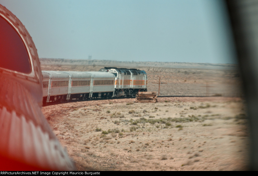 Grand Canyon Railway traveling to the Canyon